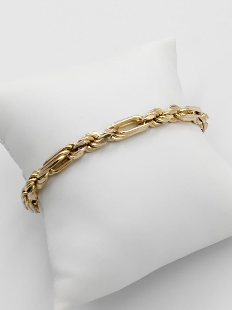 Rope Bracelet - Yellow Gold 14k (.585) 21.5 grams 9 inch