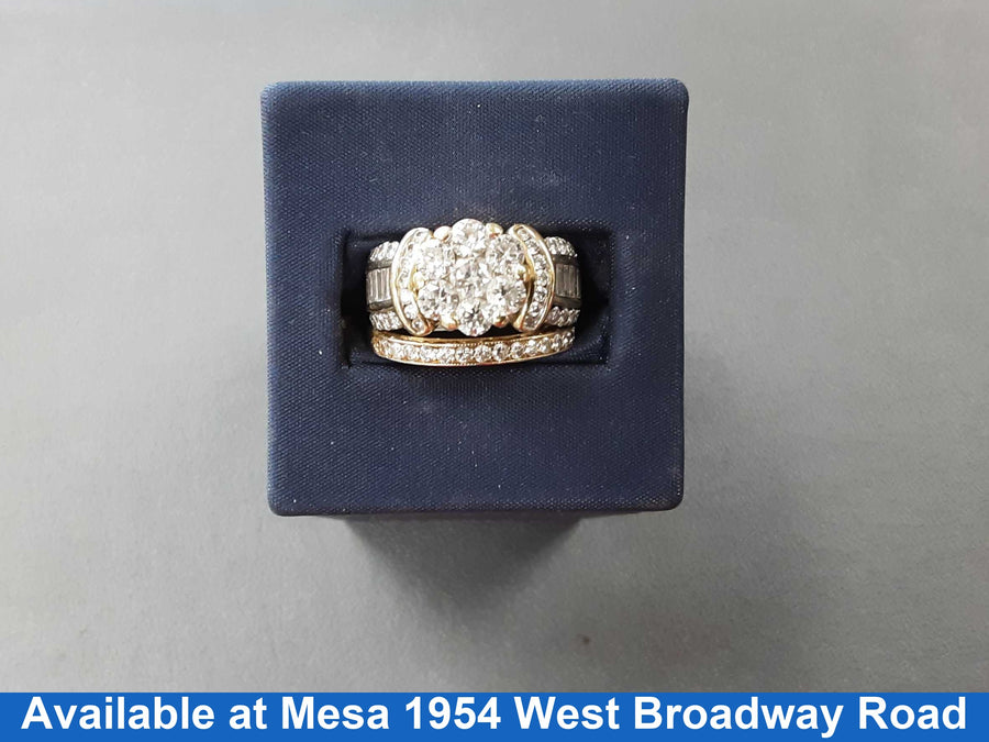 Ring - Engagement Set - Yellow Gold 14k (.585) 10.1 grams Size 6