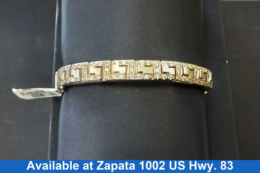 Bangle Bracelet - White Gold 14k (.585) 20.2 grams 6 inch
