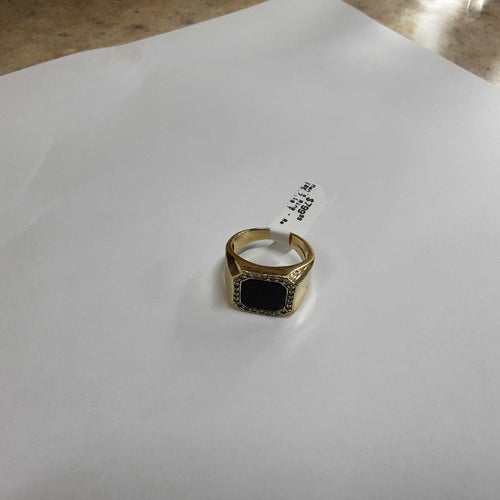 Men's Ring - Yellow Gold 10k (.417) 7.1 grams Size 8.5