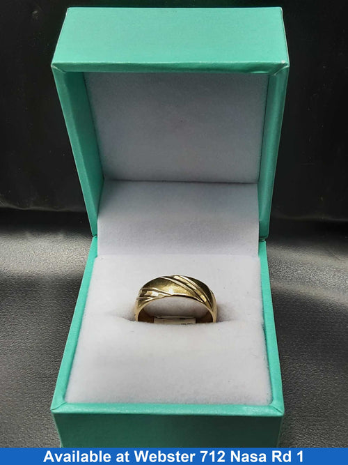 Ring - Wedding Band - Yellow Gold 14k (.585) 3.6 grams Size 6