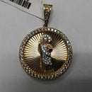 Religious Pendant - Tricolor Gold 10k (.417) 4.1 grams