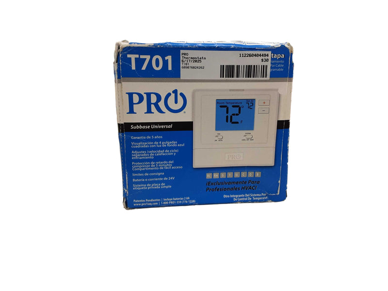Pro T701 White Thermostat