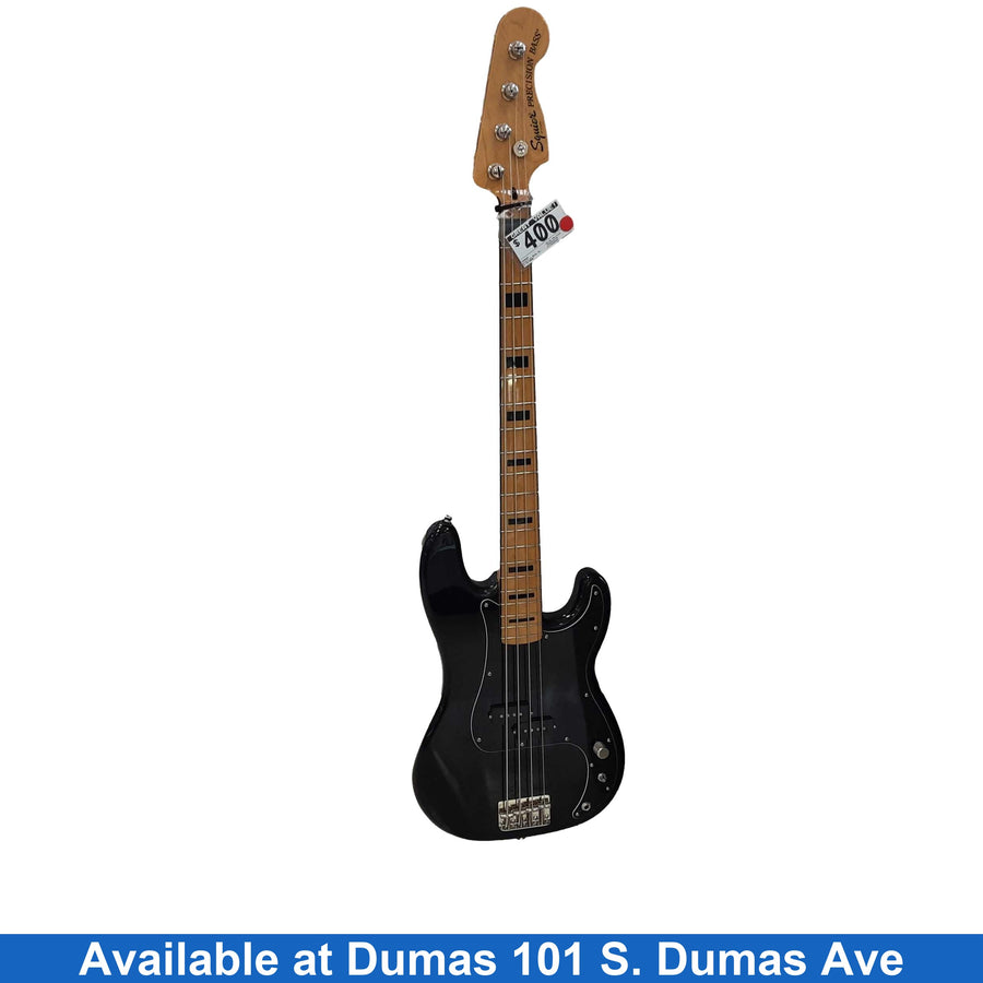 Fender Squire Precision Bass Black Electric Bass Guitar