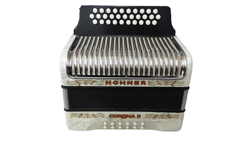 Hohner Corona 2 White Button Accordion