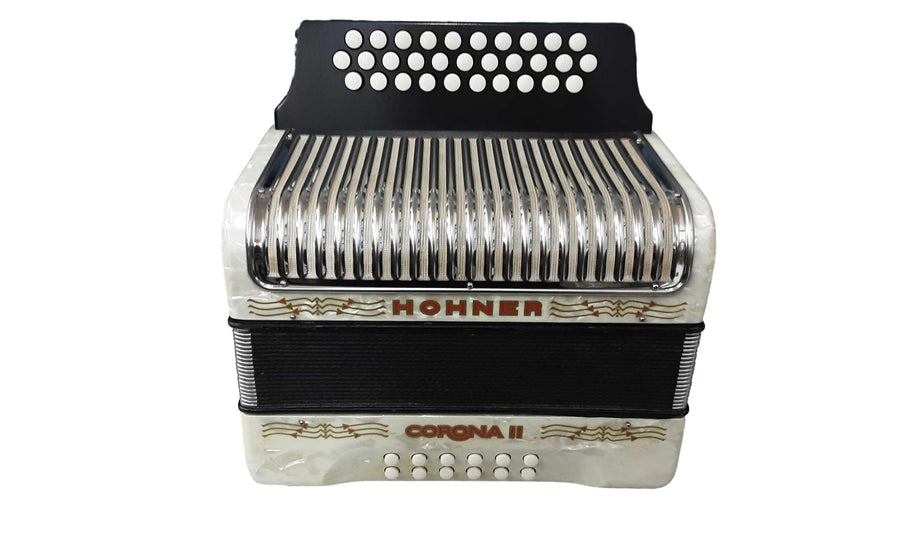 Hohner Corona 2 White Button Accordion