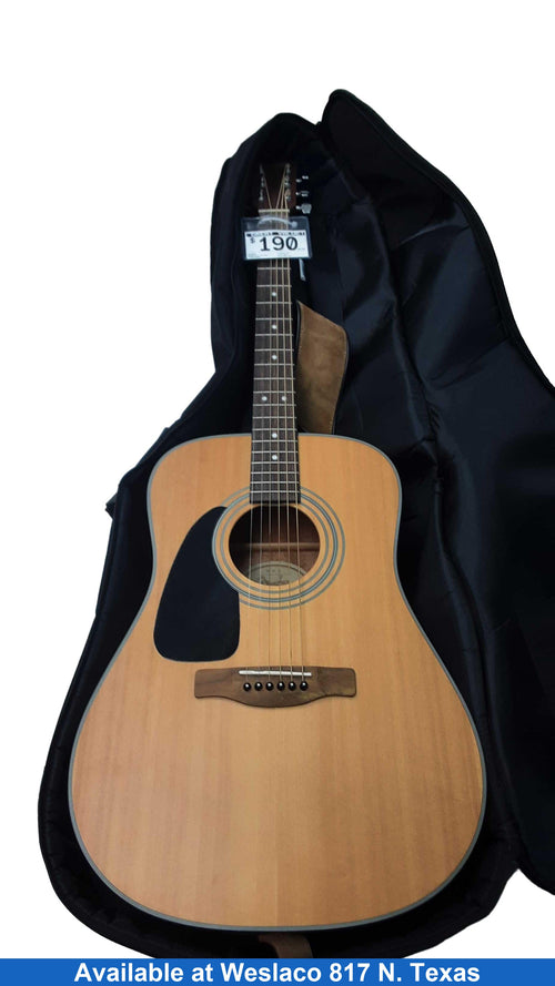 Fender Cd100lh Nat Brown Acoustic Classic Guitar