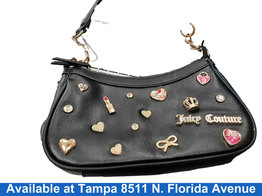 Juicy Couture Embellished Bag Black Purse / Handbag