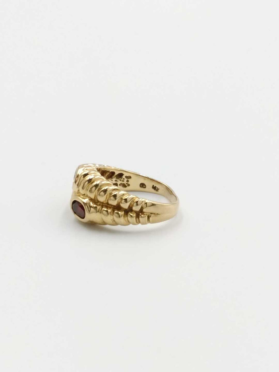 Women's Ring - Yellow Gold 14k (.585) 4.9 grams Size 6.5