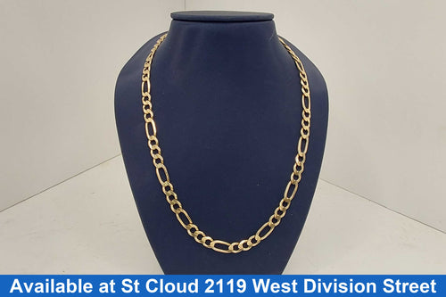 Figaro Chain - Yellow Gold 14k (.585) 26.64 grams 23 inch