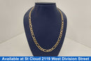 Figaro Chain - Yellow Gold 14k (.585) 26.64 grams 23 inch