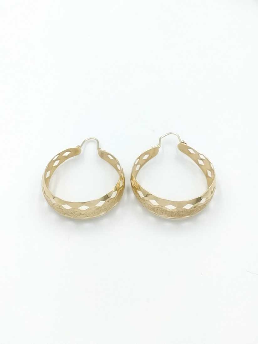 Bangle Earrings - Yellow Gold 14k (.585) 6.2 grams