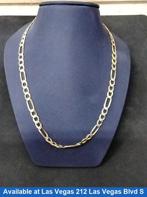 Figaro Chain - Yellow Gold 14k (.585) 24.4 grams 22 inch
