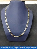 Figaro Chain - Yellow Gold 14k (.585) 24.4 grams 22 inch