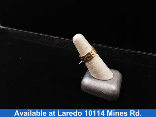 Women's Ring - Yellow Gold 14k (.585) 6.1 grams Size 20