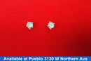 Double Stud Earrings - White Gold 14k (.585) 1.5 grams