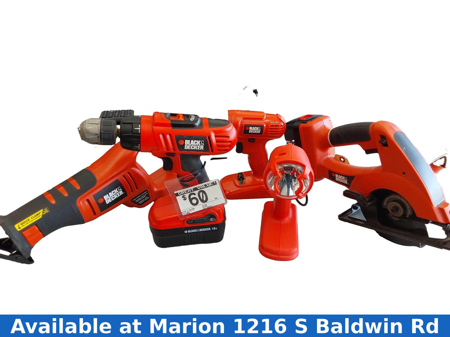 Black & Decker Gc1800 Orange Cordless Standard Drill