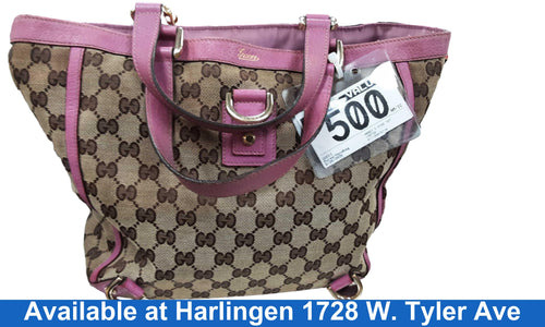 Gucci Abbey D Ring Tote Brown Purse / Handbag
