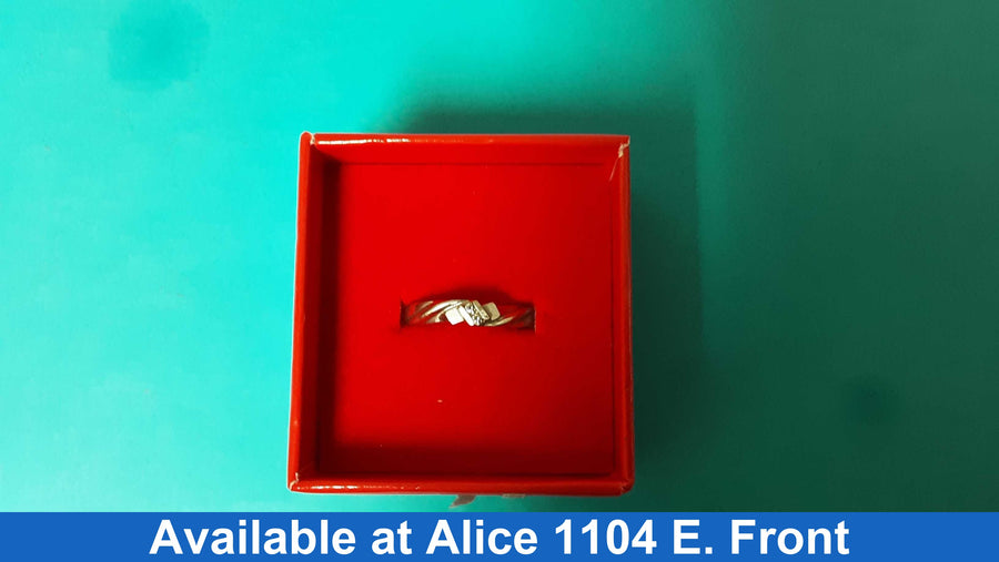 Ring - Wedding Band - White Gold 14k (.585) 2.6 grams Size 7