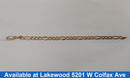 Figaro Bracelet - Yellow Gold 14k (.585) 9 grams 7 inch