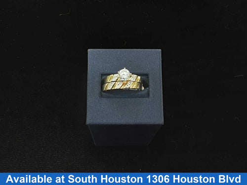 Ring - Engagement Set - Yellow Gold 10k (.417) 4.6 grams Size 10
