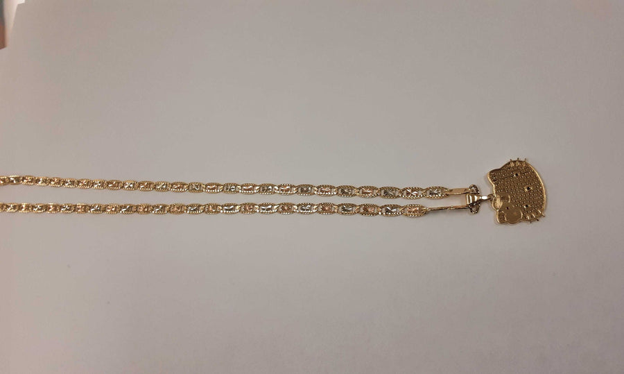 Chain - Tricolor Gold 14k (.585) 15.6 grams 24 inch