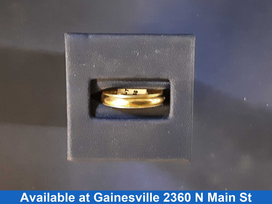 Ring - Wedding Band - Yellow Gold 14k (.585) 3.4 grams Size 9