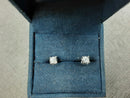 Double Stud Earring - White Gold 14k (.585) 1.4 grams