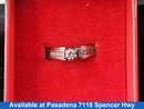 Ring - Wedding Set - White Gold 14k (.585) 4.6 grams Size 7.5