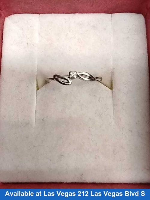 Women's Ring - White Gold 10k (.417) 1 grams Size 6