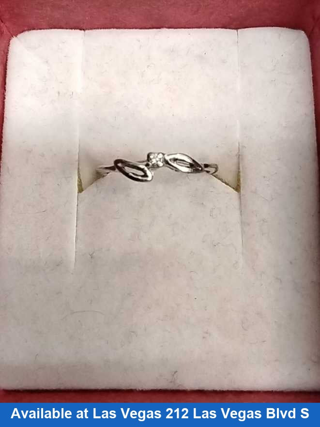 Women's Ring - White Gold 10k (.417) 1 grams Size 6