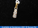 Diamond Pendant - Yellow Gold 14k (.585) 1.6 grams