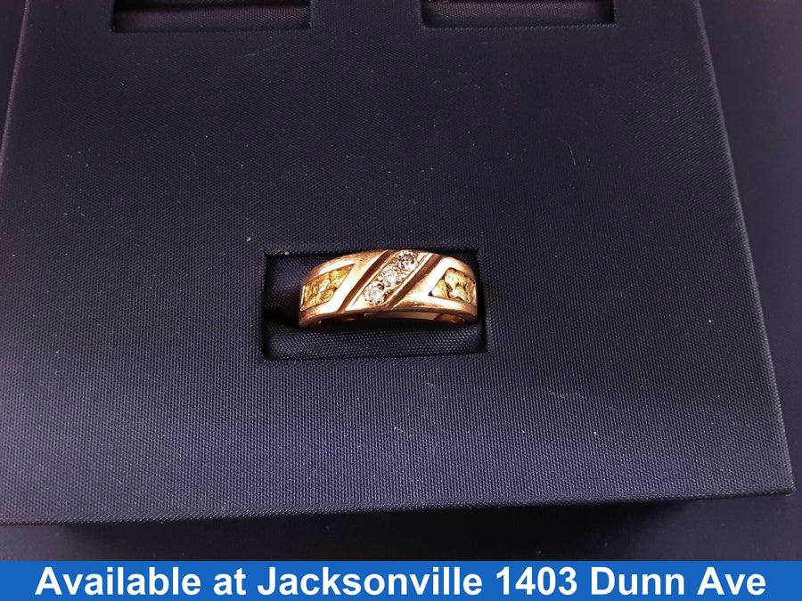 Ring - Wedding Band - Yellow Gold 14k (.585) 4.9 grams Size 7.5