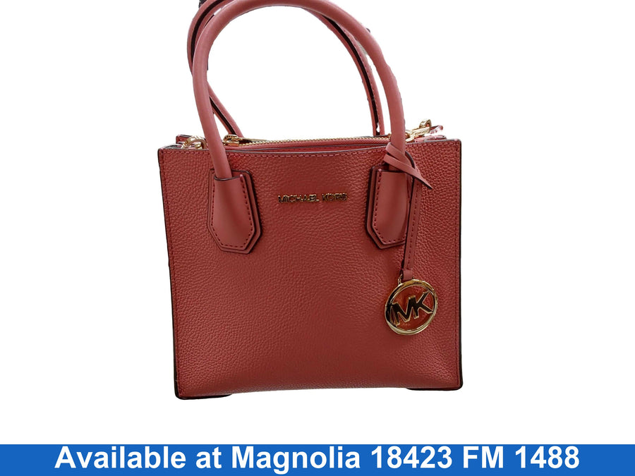 Michael Kors Michael Kors Mercer Small Two-tone Leather Crossbo Pink Purse / Handbag