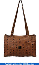 Mcm Visetos Coated Canvas Brown Purse / Handbag
