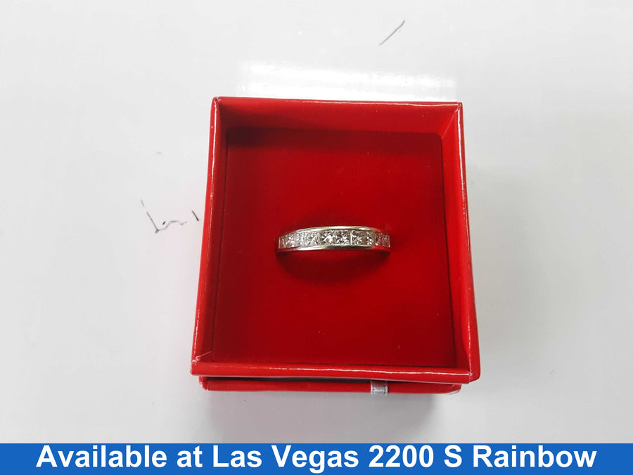 Ring - Wedding Band - White Gold 14k (.585) 4.5 grams Size 10