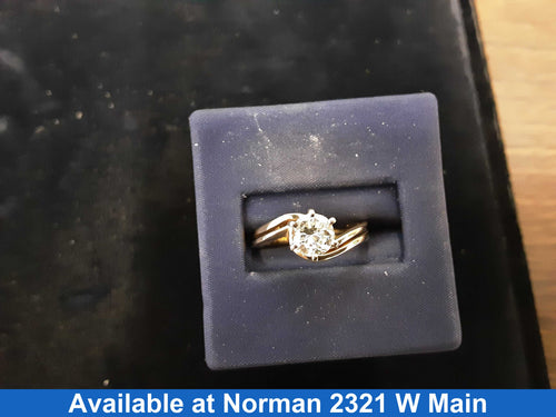 Women's Ring - Solitaire - Yellow Gold 14k (.585) 3.8 grams Size 7.5