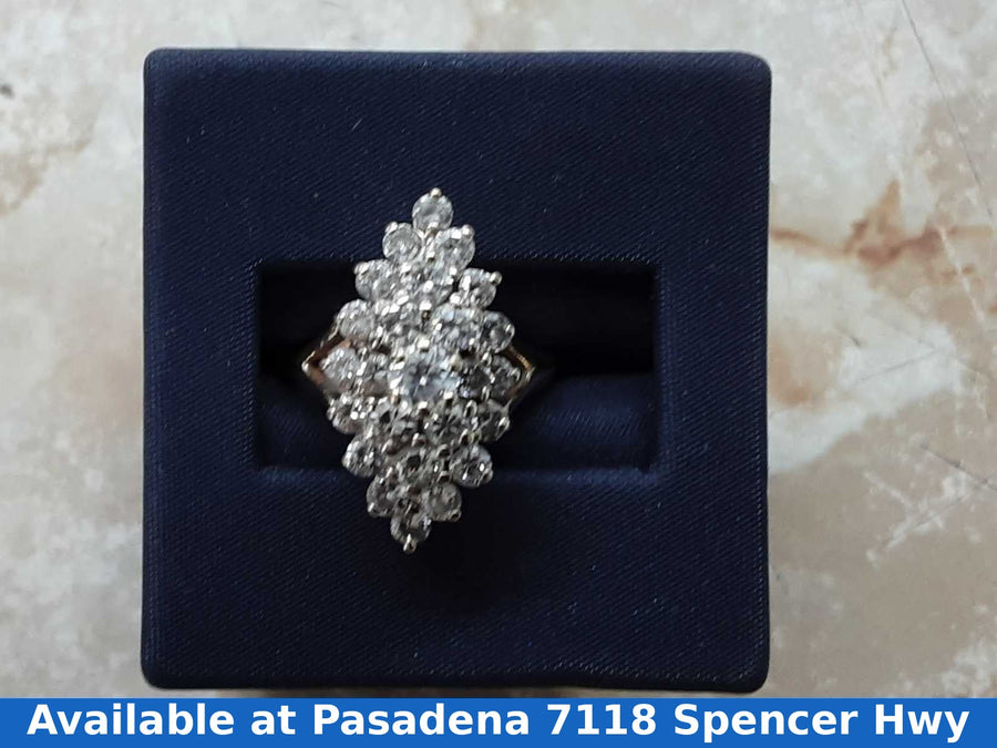 Women's Ring - Yellow Gold 14k (.585) 5.4 grams Size 20