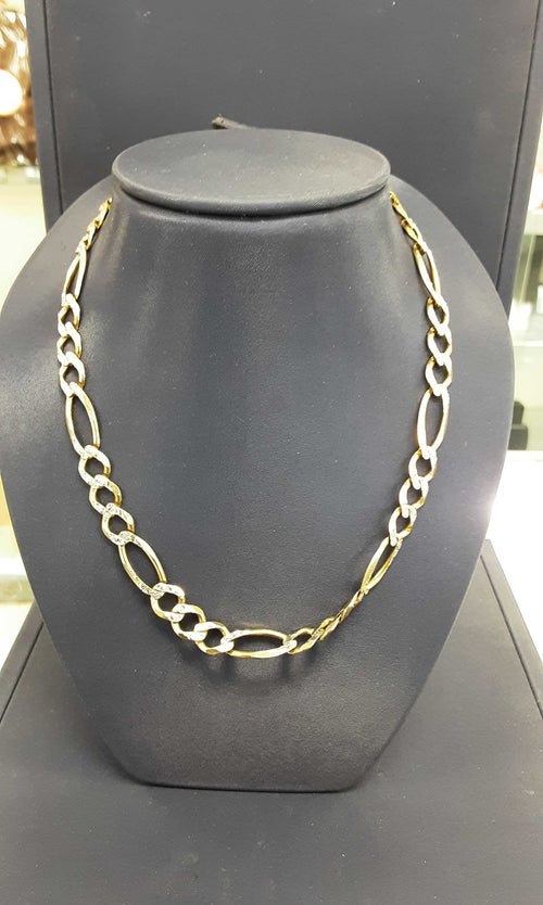 Figaro Chain - Yellow Gold 10k (.417) 33.7 grams 26 inch