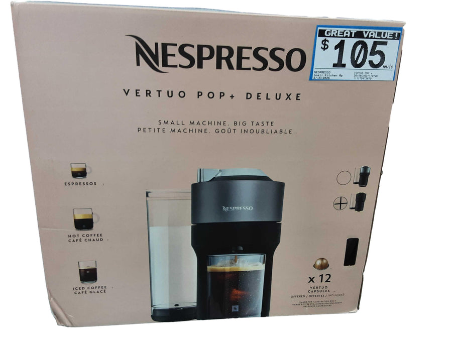 Nespresso Virtue Pop + Black Small Kitchen Appliance