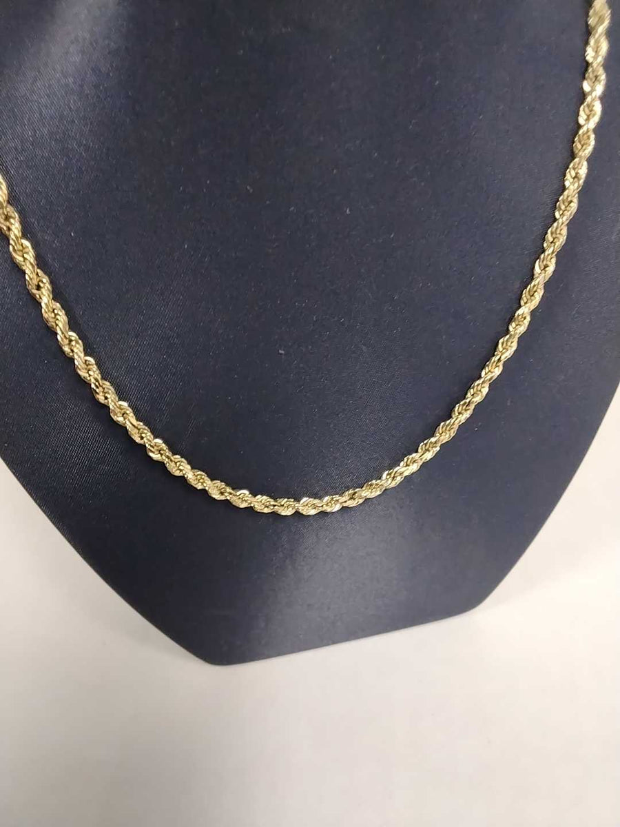 Rope Chain - Yellow Gold 14k (.585) 5.1 grams 22 inch