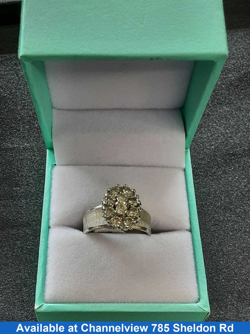 Ring - Engagement Set - White Gold 14k (.585) 6.8 grams Size 7