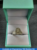 Ring - Engagement Set - White Gold 14k (.585) 6.8 grams Size 7