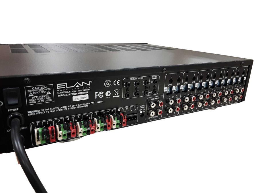 Elan A12 Power Amplifier Black Generic Preamplifier