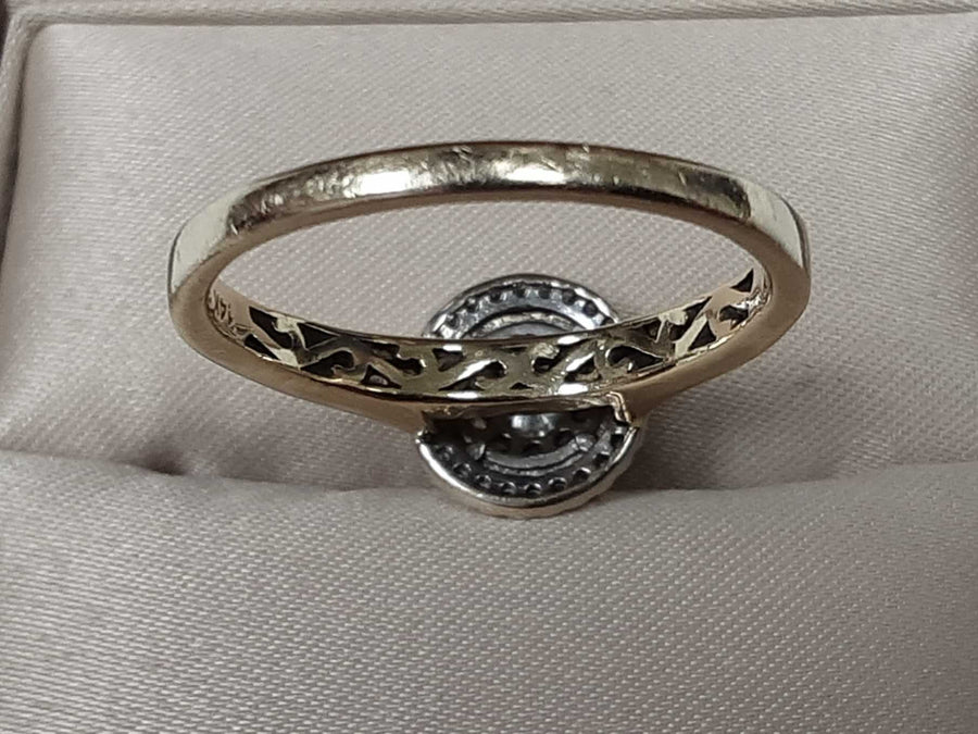 Ring - Wedding Set - Yellow Gold 14k (.585) 7.2 grams Size 11