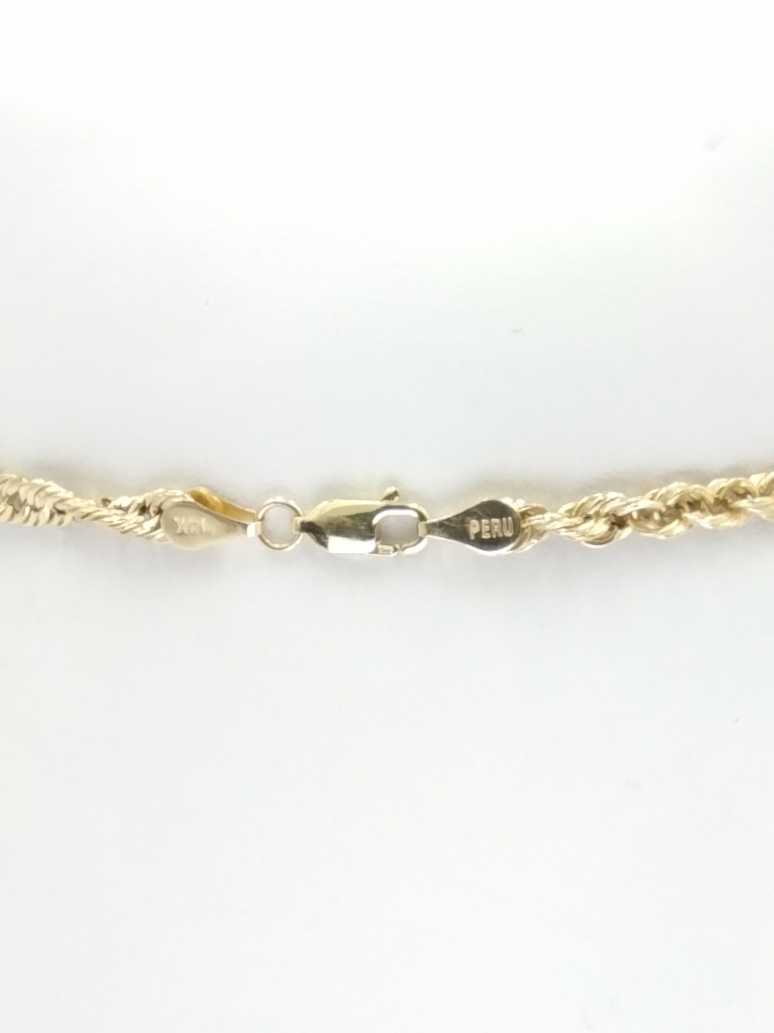 Rope Bracelet - Yellow Gold 14k (.585) 2.8 grams 8 inch