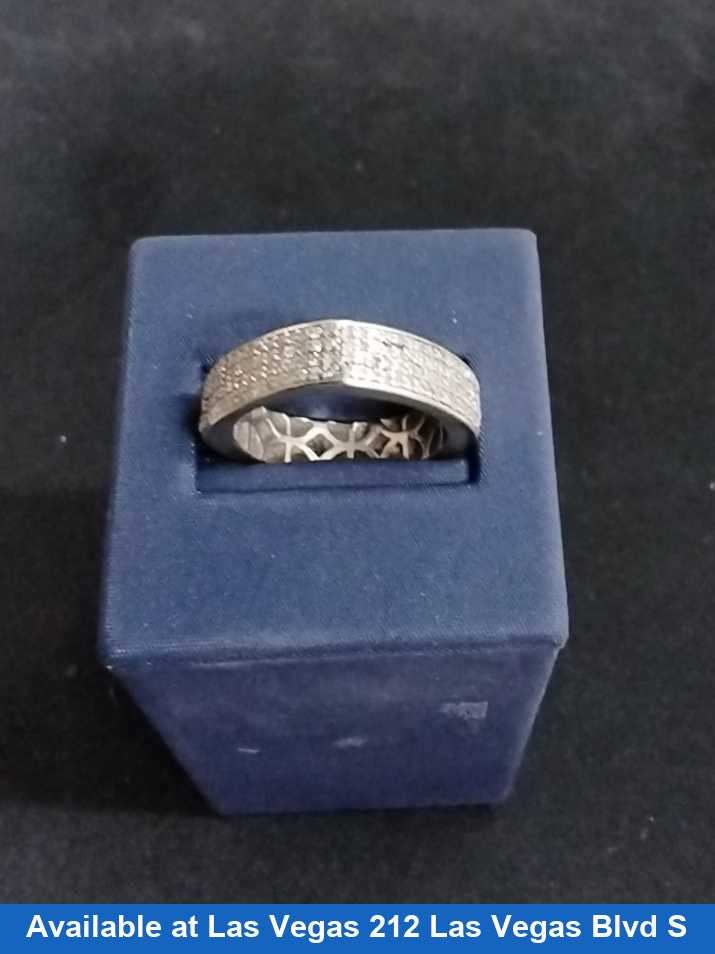 Women's Ring - Anniversary - White Gold 14k (.585) 5.6 grams Size 4.5