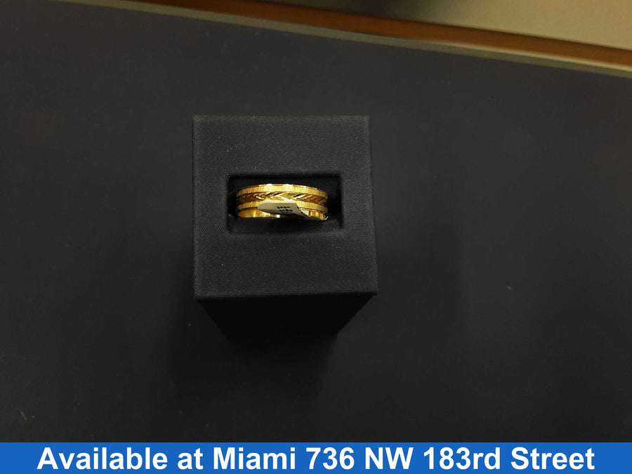 Ring - Wedding Band - Yellow Gold 14k (.585) 2.1 grams Size 10