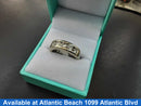 Ring - Wedding Band - White Gold 14k (.585) 8.8 grams Size 8
