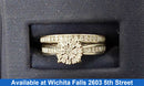 Ring - Wedding Set - White Gold 10k (.417) 4 grams Size 6.5